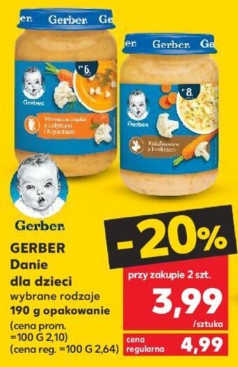 Kaufland GERBER Danie dla dzieci 190g oferta