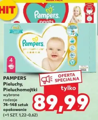 Kaufland PAMPERS Pieluchy, Pieluchomajtki 74-148szt. oferta