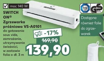 Kaufland SWITCH ON Zgrzewarka próżniowa VS-A0101 oferta