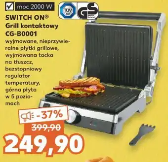 Kaufland SWITCH ON Grill kontaktowy CG-B0001 oferta