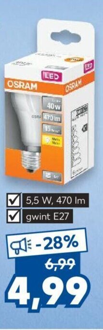 Kaufland OSRAM Lampa LED oferta