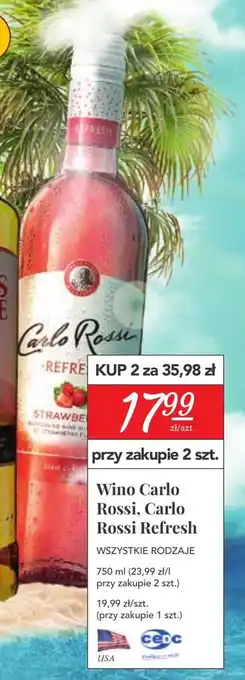 Stokrotka Wino Carlo Rossi, Carlo Bossi Refresh 750ml oferta