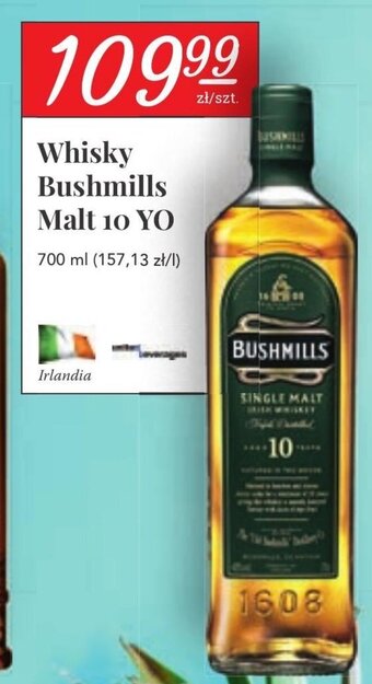 Stokrotka Whisky Bushmillis Malt 10YO oferta