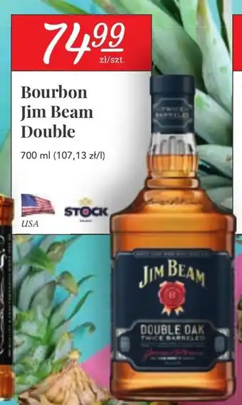 Stokrotka Bourbon Jim Beam Double 700ml oferta