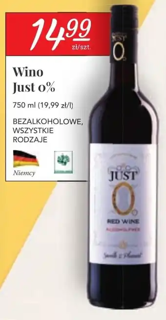 Stokrotka Wino Just 0% 750ml oferta