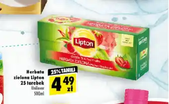 Premium Nasz Sklep Herbata zielona Lipton 25 torebek oferta