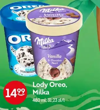 Żabka Lody Oreo, Milka 480ml oferta
