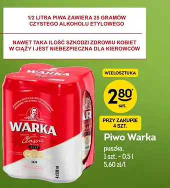 Żabka Piwo Warka Classic 500ml oferta