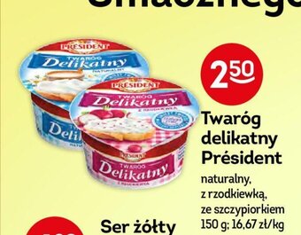 Żabka Twaróg Delikatny President 150g oferta
