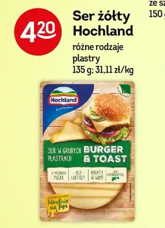 Żabka Ser żółty Hochland 135g oferta