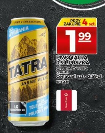 Piwo Tatra 500ml