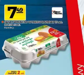Jaja z wolnego wybiegu 15szt.