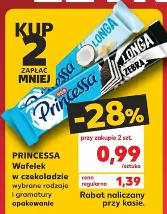 Kaufland Wafelek w czekoladzie Princessa oferta