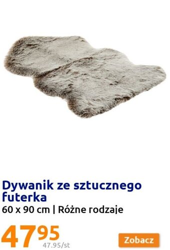 Action Dywanik ze sztucznego futerka 60x90 cm / różne rodzaje oferta