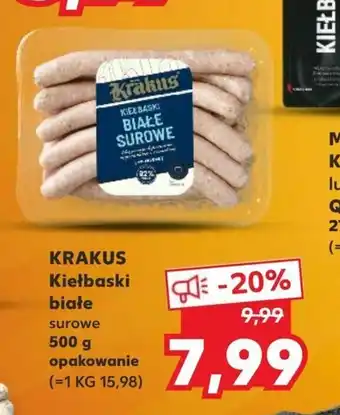 Kaufland Kiełbaski białe 500g oferta