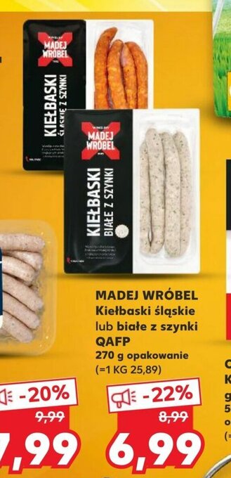 Kaufland Kiełbaski śląskie lub białe z szynki 270g oferta