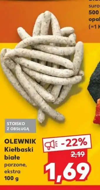 Kaufland Kiełbaski białe 100g oferta