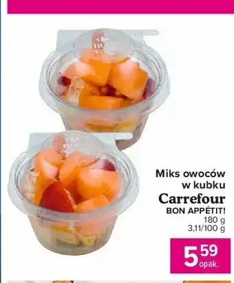 Carrefour Market Miks owoców w kubku 1 SZT 180 G oferta