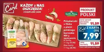 Kaufland Polędwiczki z fileta z piersi kurczaka 1 SZT 400 G oferta
