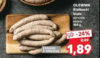 Kaufland Kiełbaski białe parzone 1 KG oferta