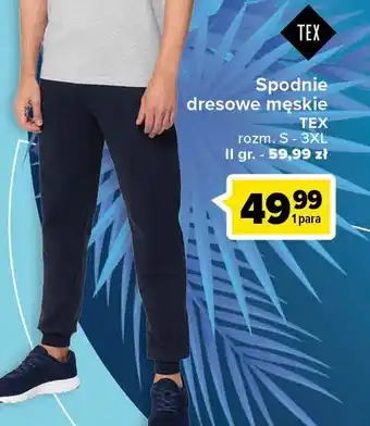 Carrefour Spodnie sportowe męskie s-3xl 1 SZT oferta