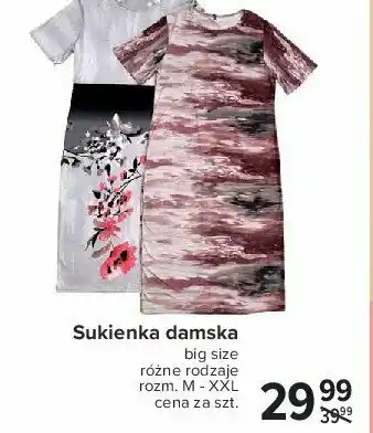 Carrefour Sukienka damska mama size rozm. m-xxl 1 SZT oferta