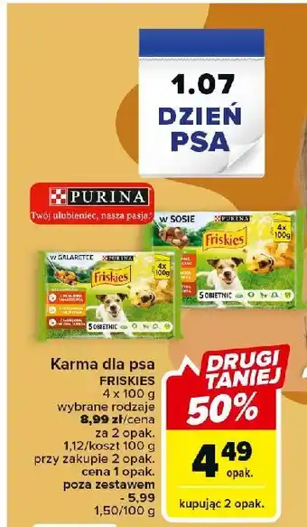 Kaufland Karma dla psa w sosie 1 OPAK 4 SZT 100 G oferta