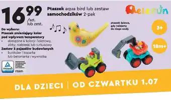 Biedronka Zestaw pojazdów betoniarka i wywrotka 1 OPAK 2 SZT oferta