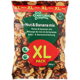 Action Mieszanka orzechów i bananów natural happiness oferta