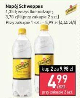 Schweppes Napój 1,35l wszystkie rodzaje