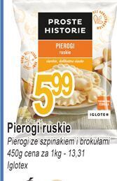 E.Leclerc Pierogi ruskie iglotex proste historie oferta