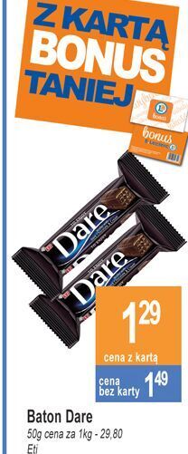 E.Leclerc Wafelek w ciemnej czekoladzie eti dare oferta