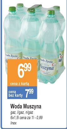 E.Leclerc Woda niegazowana muszyna skarb życia oferta
