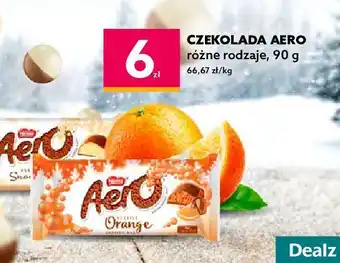 Dealz Czekolada biała oblana mleczną aero oferta