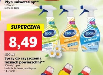 Lidl Płyn uniwersalny mydło marsylskie sidolux multispray oferta