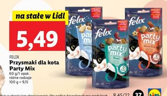 Lidl Karma dla kotów dairy delight purina felix party mix oferta