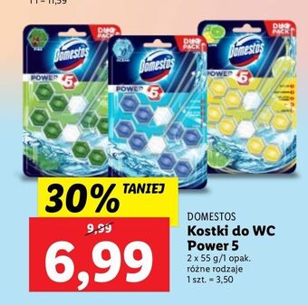 Lidl Kostka do wc lime domestos power5 oferta