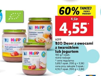 Lidl Truskawki i maliny z jogurtem hipp owoce & jogurt oferta