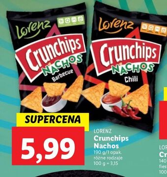 Lidl Chipsy nachos barbecue crunchips oferta