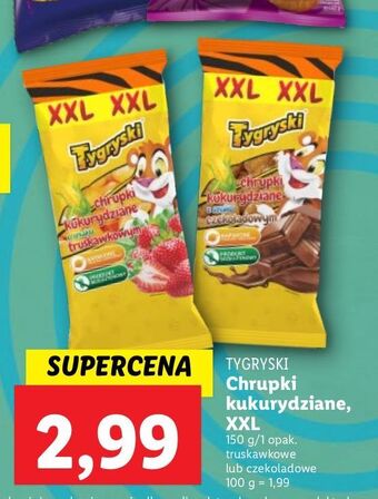 Lidl Chrupki truskawkowe tygryski oferta