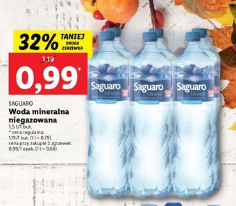 Lidl Woda niegazowana saguaro oferta