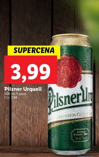 Lidl Piwo pilsner urquell oferta