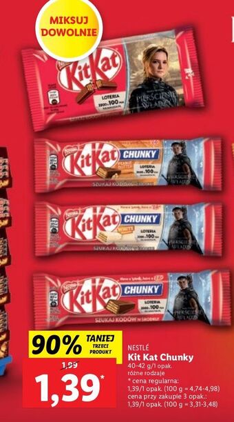 Lidl Baton kitkat chunky peanut butter oferta