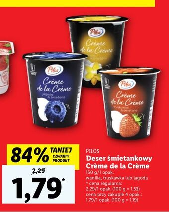 Lidl Jogurt kremowy truskawkowy pilos oferta
