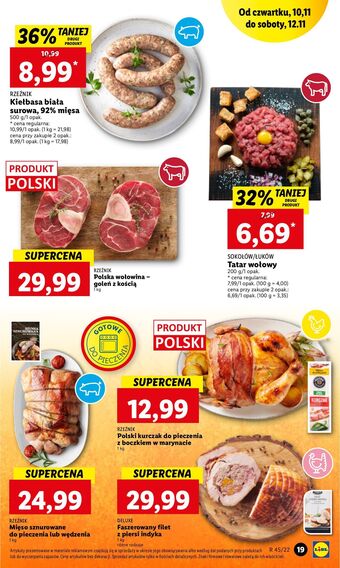Lidl Wołownia goleń z kością rzeźnik codzienna dostawa oferta