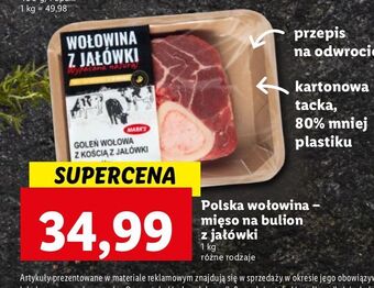 Lidl Goleń wołowa z kością jałówki marks oferta