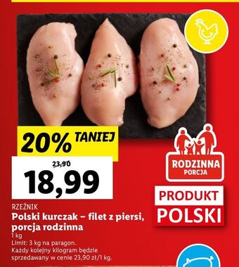Lidl Filet z piersi kurczaka rzeźnik codzienna dostawa oferta