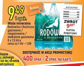 E.Leclerc Woda niegazowana rodowita z roztocza oferta