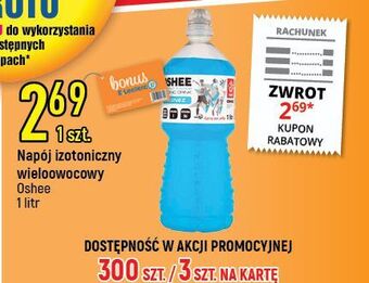 E.Leclerc Napój izotoniczny wieloowocowy oshee oferta