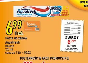 E.Leclerc Pasta do zębów fresh & minty aquafresh triple protection oferta